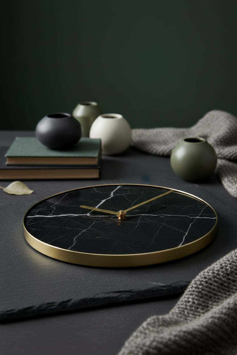 Marble Wall Clock